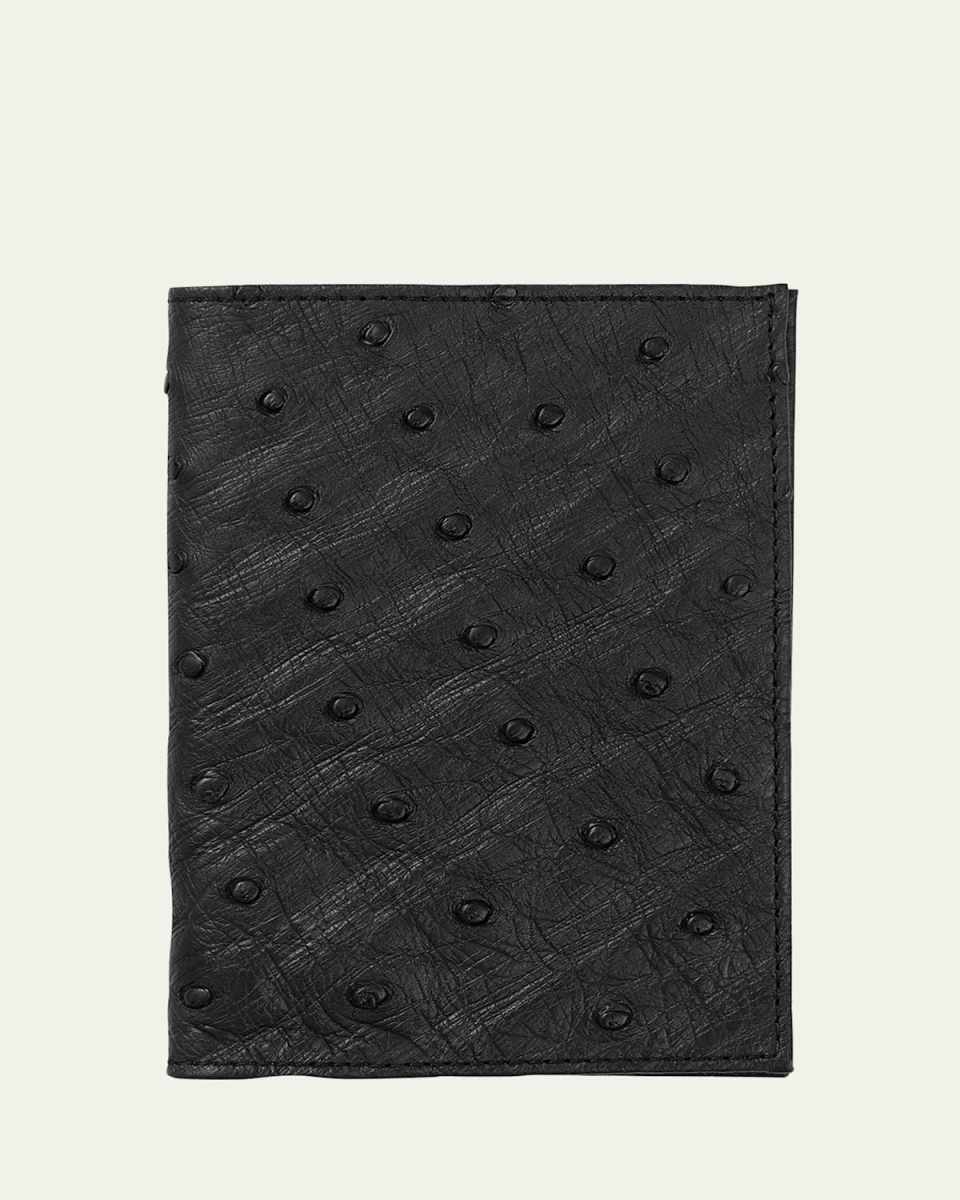 Ostrich Leather Passport Booklet